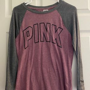 Women’s Light Red and Grey “Pink” Long Sleeve